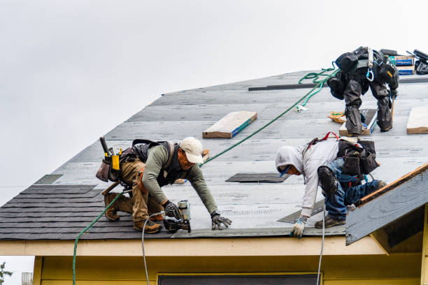 Professional Roof Repair technician working in Bunker Hill, IN